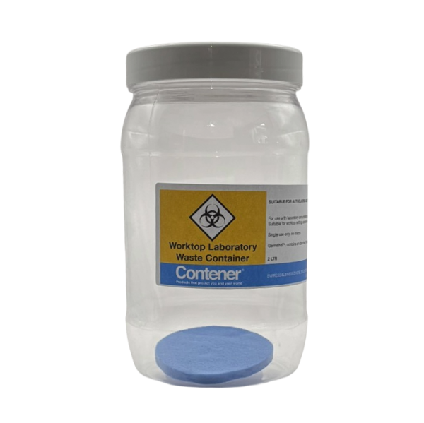 Powder Container Work Top Worktop Laboratory Waste Container 2 Litre - As Low As £3.00 - Contener ...